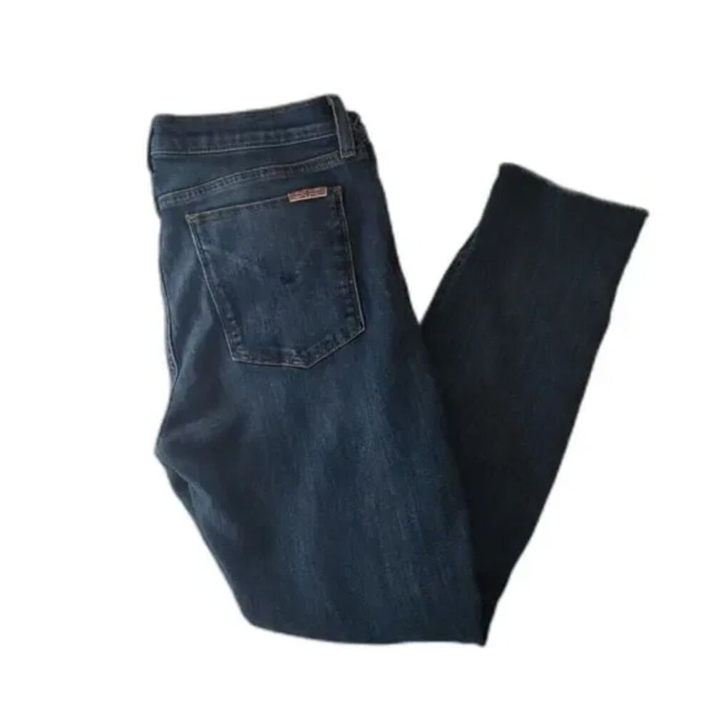 HUDSON Krista Ankle Skinny Jeans | Distressed Raw Hem Denim Women’s Size 30 EUC